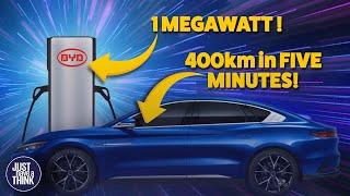 BYD 1 MEGAWATT 5 minute EV Charger. Overdue or Overkill?