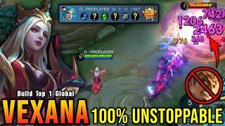 25 Kills No Death!! Vexana MVP 17.2 Points 100% UNSTOPPABLE!! - Build Top 1 Global Vexana ~ MLBB