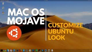 MacOS THEME: How to make UBUNTU look like Mac OS Mojave (2019)