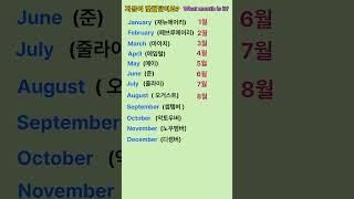 [고잉영어] 기초영어회화 | 영어로 1월부터 12월까지 말하기 | 듣고 따라해보세요 | 필수생활영어 듣기만해도 영어가 늘어요 #shorts