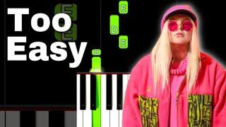 Tones and I - Dance Monkey | EASY Piano Tutorial #Shorts