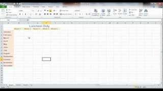 How to Make a List or Table in Excel 2007-2011