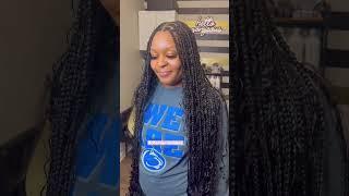 Boho knotless braids  #knotlessbraids #boxbraids