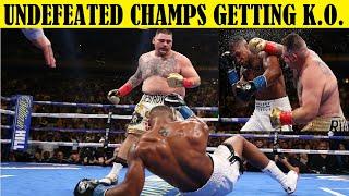 Top 10 Undefeated Champion Boxers Getting Destroyed