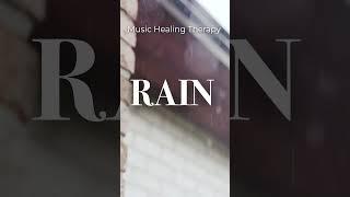 Relaxing sleep piano music, rain sound asmr