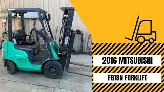 Used Forklift for Sale | 2016 MITSUBISHI FG18N | Leavitt Machinery [USED EQUIPMENT]  888-726-8720