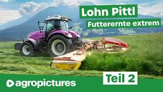 Lohnunternehmen Pittl Teil 2: Futterernte extrem in Österreich mit Pöttinger Jumbo und McHale Fusion