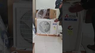 mitsubishi electric split AC unboxing #ac #shorts #short