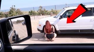 Using My Jeep Wrangler To Film Girls At The Beach 