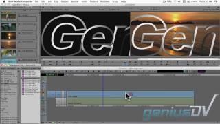 Giant Crawling title using Avid Marquee