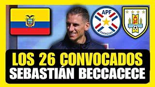 Los 26 mejores Convocados de ECUADOR que debe llevar Sebastián Beccacece