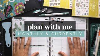 JANUARY PLAN WITH ME :: Memory A Day & Currently Page Monthly Planner Setup in a Happy Planner