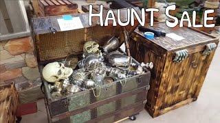 Cheap Outdoor Halloween Decorations | Home Haunt Garage Sale | Pirate Themed Halloween Prop Ideas