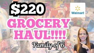 *HUGE* WEEKLY GROCERY HAUL/FAMILY OF 6/WALMART GROCERY HAUL + MEAL PLAN