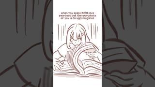 meanwhile the popular kids are on every page  #art #digitalart #relatable #yearbook