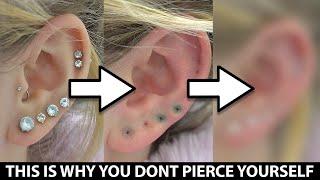 She pierced herself 11 times and this is what happened…