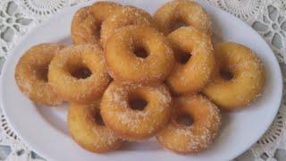 طرز تهیه بهترین دونات  شکری خانگی بدون نیاز به فر(داش)/Best sugar  donuts Ever