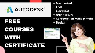 Autodesk Free Courses with Certificate | Autodesk Free Software