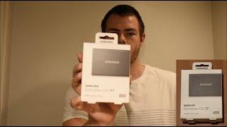 Samsung Portable SSD T7 Unboxing || Josh Hoidn