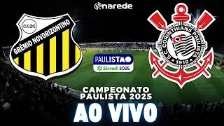 NOVORIZONTINO X CORINTHIANS AO VIVO - TRANSMISSÃO PAULISTA 2025 - JOGO AO VIVO  DO JORGE I. DE BIASI