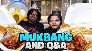 WING SHACK 2 MUKBANG W/ @KingNixkReacts  Q&A *WENT FED ‍️**