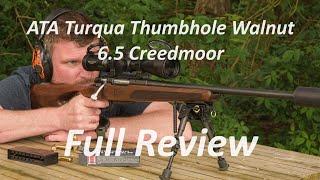 ATA Turqua Walnut Thumbhole, 6.5 Creedmoor, Full Review of an incredibly capable low cost rifle, WOW