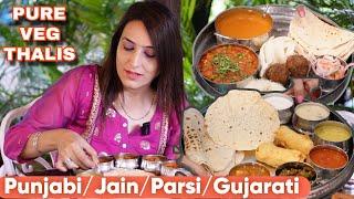 Unique VEG PARSI THALI at Parsi Dairy Farm | Tried Punjabi Thali on Mumbai Surat Highway Food Stop