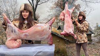 Village Life: Authentic Qormeh Made with Whole Lamb | Traditional Afghan Recipe