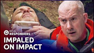 Impaled Patient Was Catapulted From His Bike  | Helicopter ER S1 E8 | Real Responders