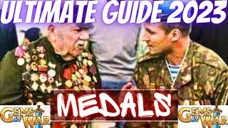 Gems of War ULTIMATE MEDAL GUIDE 2023 | Medal Farming First Mythics to Medal Achievement tips etc