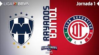 Resumen y Goles | Monterrey vs Toluca | Liga BBVA MX - Guardianes 2020 - Jornada 1