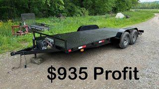 Make $1,000 in a weekend with this side job! Quick trailer flip