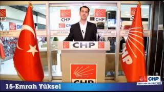 15 Emrah Yüksel - CHP İstanbul 3. Bölge Aday Adayı - Haziran 2015 Milletvekili Seçimi