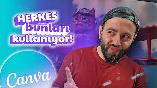 En çok kullanılan 5 CANVA eklentisi!  | Canva Dersleri 2025