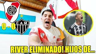 River 0 vs Atlético Mineiro 0  Reacción de un Hincha de RIVER RE CALIENTE  Libertadores Vuelta