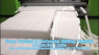 PE EPE XPE Foam Cutting| Foam Vertical & Horizontal Slitting Machine | Foam Sheet Cutting Machine QB