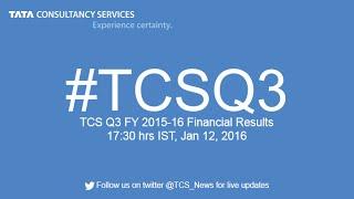 TCS Q3 FY 2015-16 Financial Results