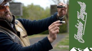 Ben Husthwaite on the going-away chandelle clay pigeon - Smokin' Targets