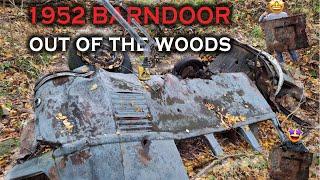 VW Bus Barndoor woods rescue, Austrian forest find - Volkswagen T1 Bergung aus dem Wald, Split bus