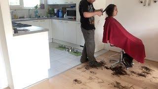 A long to graduated bob haircut (Haar knippen bob)