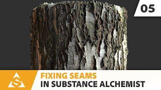 Tree Bark - Fixing Seams with Substance Alchemist | Adobe Substance 3D