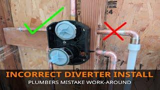 Delta Diverter Plumber Mistake Fix