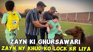 Zayn Ki Ghursawari + Zayn ny khud ko Room Main lock kr liya  | Zeeshan Jutt | Vlog