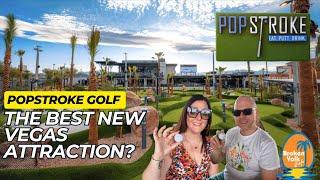 Pop stroke golf - Vegas best new attraction? South Strip Casinos |Broken yolk |Las Vegas Vlog part 2