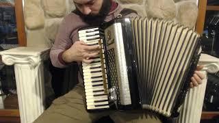 5813 - Black Gold Scandalli Piano Accordion LMMH 41 120 $1999