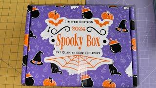 SPOILER!!!! 2024 LIMITED EDITION SPOOKY BOX from Fat Quarter Shop!!!!