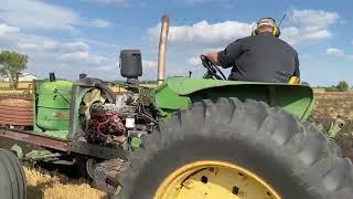 John Deere 4020 Cummins Diesel Plowing Hitterdal MN 2023