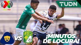 ¡MINUTOS DE LOCURA! ¡Autogol y gol de León! | Pumas 2-1 León| Liga Mx -AP2024 - J1 | TUDN