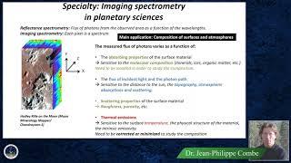Jean-Philippe Combe - Imaging Spectrometry in Planetary Sciences