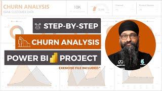 End to End Power BI Project - Customer Churn Analysis | Power BI Mastery #powerbitraining